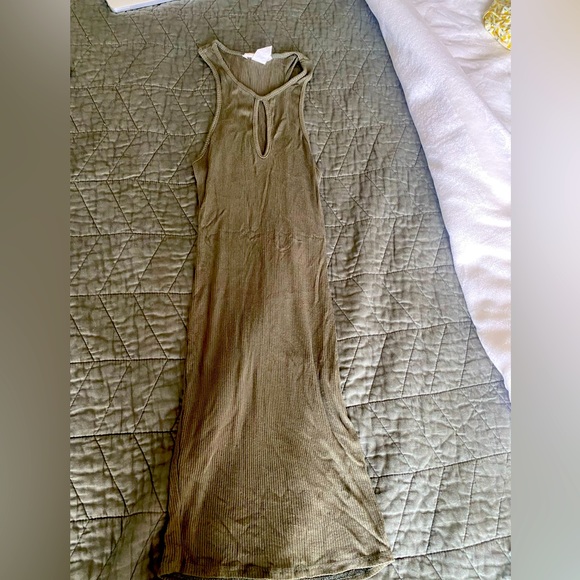 Bodycon Dress Mini in Olive Green